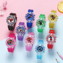 Load image into Gallery viewer, Cartoon Children Watch Colorful LED Light Flashing Watch Fashion Creative Wristwatch for Boys and Girls
