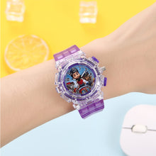 Load image into Gallery viewer, Cartoon Children Watch Colorful LED Light Flashing Watch Fashion Creative Wristwatch for Boys and Girls
