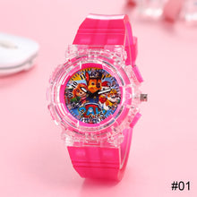 Load image into Gallery viewer, Cartoon Children Watch Colorful LED Light Flashing Watch Fashion Creative Wristwatch for Boys and Girls
