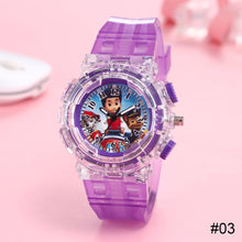 Load image into Gallery viewer, Cartoon Children Watch Colorful LED Light Flashing Watch Fashion Creative Wristwatch for Boys and Girls
