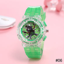 Load image into Gallery viewer, Cartoon Children Watch Colorful LED Light Flashing Watch Fashion Creative Wristwatch for Boys and Girls
