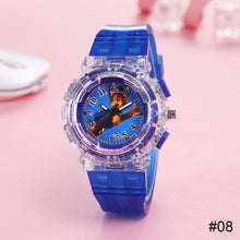 Load image into Gallery viewer, Cartoon Children Watch Colorful LED Light Flashing Watch Fashion Creative Wristwatch for Boys and Girls
