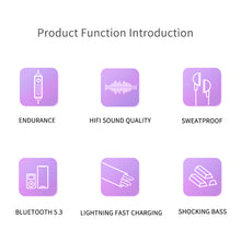 Load image into Gallery viewer, H6 Bluetooth Headset Neck-mounted Pluggable Card Suitable For Vivo Huawei Apple Xiaomi Wireless Sports Headset
