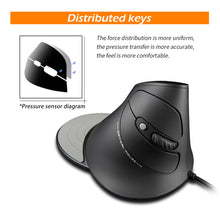 Load image into Gallery viewer, T-30 Wired Optical Mouse Vertical Mouse USB Wired Gaming Mouse 6 Keys Ergonomic Mice with 4 Adjustable DPI for PC Laptop
