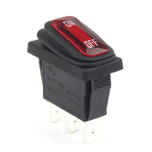 Load image into Gallery viewer, Waterproof 3pin ON/OFF 16A 125V AC Light Power Switch High Current Rocker With LED Button Switch Ship Type
