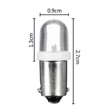 Load image into Gallery viewer, 10PCS BA9S 12V Car Light LED Light Bulbs T4W LED Instrument Panel Gauge Dash Interior Light Reading Lamp
