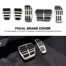 Load image into Gallery viewer, 2Pcs/3Pcs Stainless Steel Car Gas Brake Pedals Pads Cover for Nissan Qashqai J11 2014-2021 X-Trail Rogue T32 Sentra SR 2021 Kicks Altima 2019 Micra
