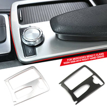 Load image into Gallery viewer, Car Interior Stainless Steel sticker Water Cup Holder Panel Decoration Trim For Mercedes Benz C class W204 2008-2014 Right Hand Driver
