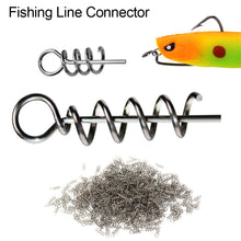 Load image into Gallery viewer, 20/50/100pcs/Lot Spring Lock Pin Crank Hook Fishing Connector Stainless Steel Swivels&amp;Snap Soft Bait Accessories
