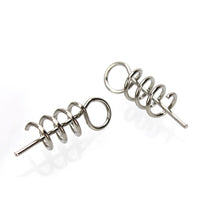 Load image into Gallery viewer, 20/50/100pcs/Lot Spring Lock Pin Crank Hook Fishing Connector Stainless Steel Swivels&amp;Snap Soft Bait Accessories
