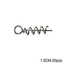 Load image into Gallery viewer, 20/50/100pcs/Lot Spring Lock Pin Crank Hook Fishing Connector Stainless Steel Swivels&amp;Snap Soft Bait Accessories

