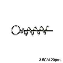 Load image into Gallery viewer, 20/50/100pcs/Lot Spring Lock Pin Crank Hook Fishing Connector Stainless Steel Swivels&amp;Snap Soft Bait Accessories
