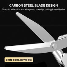 Load image into Gallery viewer, Portable Folding Scissors Safe Keychain Trip Scissors Cutter Safety Portable Travel Trip Scissors Used For Home Office Fishing
