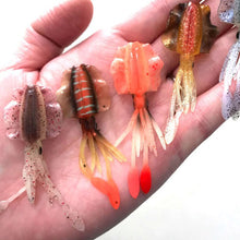 Load image into Gallery viewer, Soft Squid Fishing Trolling Lure Luminous UV Squid Jig For Sea Fishing Boat Fishing Wobblers Bait Rockfishing
