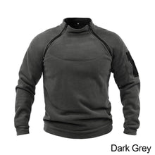 Load image into Gallery viewer, Men's Tactical Outdoor Jacket Hunting Clothes Warm Side Zippers Fleece Pullover Man Windproof Autumn Coat Military Underwear
