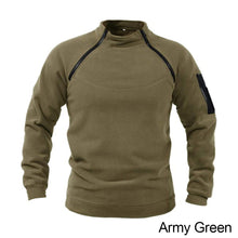 Load image into Gallery viewer, Men's Tactical Outdoor Jacket Hunting Clothes Warm Side Zippers Fleece Pullover Man Windproof Autumn Coat Military Underwear
