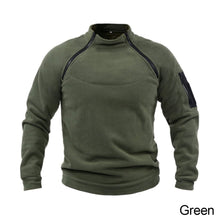 Load image into Gallery viewer, Men's Tactical Outdoor Jacket Hunting Clothes Warm Side Zippers Fleece Pullover Man Windproof Autumn Coat Military Underwear
