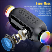 Load image into Gallery viewer, S8 Wireless Bluetooth Speaker HD Led Display Multifunction Stereo Bass Speakers Alarm Clock FM Radio TF Card Aux Music Playback

