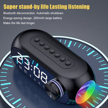 Load image into Gallery viewer, S8 Wireless Bluetooth Speaker HD Led Display Multifunction Stereo Bass Speakers Alarm Clock FM Radio TF Card Aux Music Playback
