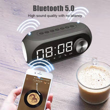 Load image into Gallery viewer, S8 Wireless Bluetooth Speaker HD Led Display Multifunction Stereo Bass Speakers Alarm Clock FM Radio TF Card Aux Music Playback
