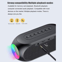 Load image into Gallery viewer, S8 Wireless Bluetooth Speaker HD Led Display Multifunction Stereo Bass Speakers Alarm Clock FM Radio TF Card Aux Music Playback
