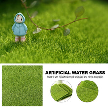 Load image into Gallery viewer, Aritificial Square Lawn Piece for Fish Tank Aquarium Microlandschaft Decoration Grass Moss Mat 15*15cm
