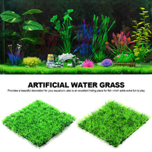 Load image into Gallery viewer, Aritificial Square Lawn Piece for Fish Tank Aquarium Microlandschaft Decoration Grass Moss Mat
