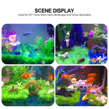 Load image into Gallery viewer, Aritificial Square Lawn Piece for Fish Tank Aquarium Microlandschaft Decoration Grass Moss Mat
