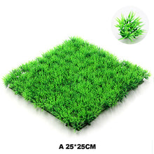 Load image into Gallery viewer, Aritificial Square Lawn Piece for Fish Tank Aquarium Microlandschaft Decoration Grass Moss Mat
