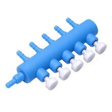 Load image into Gallery viewer, Aquarium Air Pump Hose Splitter with Adjustment Valve Fish Tank Oxygenn Pump Tube Splitter Distributor Shunt
