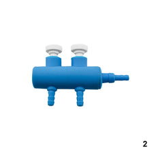 Load image into Gallery viewer, Aquarium Air Pump Hose Splitter with Adjustment Valve Fish Tank Oxygenn Pump Tube Splitter Distributor Shunt
