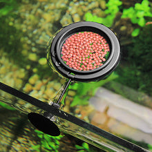 Load image into Gallery viewer, Black Aquarium Feeding Ring Fish Tank Floating Food Tray Feeder Square Circle Accessory Fish Food Feeder Suction Cup
