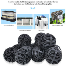 Load image into Gallery viewer, 50/100pcs 16mm Aquarium Pond Reef Bio Balls Fish Tank Air Pump Canister Biochemical Cotton Filter Sponge
