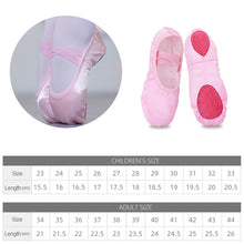 Load image into Gallery viewer, Girls Ballet Shoes Kids Dance Slippers Professional Satin Soft Sole Ballet Dance Girls Female Ballet Yoga Gym Dance Shoes
