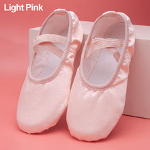 Load image into Gallery viewer, Girls Ballet Shoes Kids Dance Slippers Professional Satin Soft Sole Ballet Dance Girls Female Ballet Yoga Gym Dance Shoes
