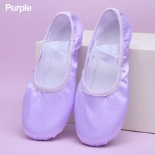 Load image into Gallery viewer, Girls Ballet Shoes Kids Dance Slippers Professional Satin Soft Sole Ballet Dance Girls Female Ballet Yoga Gym Dance Shoes
