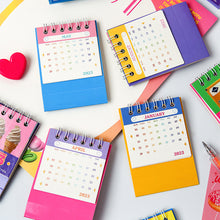 Load image into Gallery viewer, 2023 Mini Cute Calendar Daily Organizer Desktop Schedule Monthly Planner Yearly Agenda for Home Decor Office Table School Supplies Decoration Stationery

