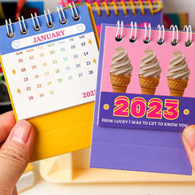 Load image into Gallery viewer, 2023 Mini Cute Calendar Daily Organizer Desktop Schedule Monthly Planner Yearly Agenda for Home Decor Office Table School Supplies Decoration Stationery
