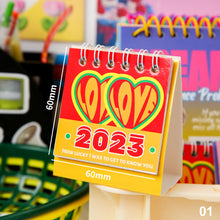 Load image into Gallery viewer, 2023 Mini Cute Calendar Daily Organizer Desktop Schedule Monthly Planner Yearly Agenda for Home Decor Office Table School Supplies Decoration Stationery

