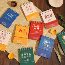 Load image into Gallery viewer, 2023 Mini Simple Calendar Daily Organizer Desktop Schedule Monthly Planner Yearly Agenda for Home Decor Office Table School Supplies Decoration Stationery
