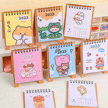 Load image into Gallery viewer, 2023 Cartoon Simple Calendar Daily Organizer Desktop Schedule Monthly Planner Yearly Agenda for Home Decor Office Table School Supplies Decoration Stationery

