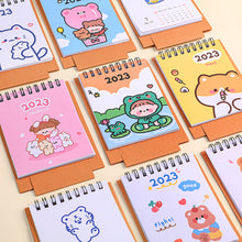 Load image into Gallery viewer, 2023 Cartoon Simple Calendar Daily Organizer Desktop Schedule Monthly Planner Yearly Agenda for Home Decor Office Table School Supplies Decoration Stationery
