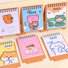 Load image into Gallery viewer, 2023 Cartoon Simple Calendar Daily Organizer Desktop Schedule Monthly Planner Yearly Agenda for Home Decor Office Table School Supplies Decoration Stationery
