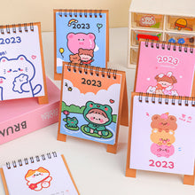 Load image into Gallery viewer, 2023 Cartoon Simple Calendar Daily Organizer Desktop Schedule Monthly Planner Yearly Agenda for Home Decor Office Table School Supplies Decoration Stationery
