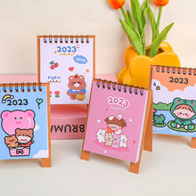 Load image into Gallery viewer, 2023 Cartoon Simple Calendar Daily Organizer Desktop Schedule Monthly Planner Yearly Agenda for Home Decor Office Table School Supplies Decoration Stationery
