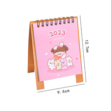 Load image into Gallery viewer, 2023 Cartoon Simple Calendar Daily Organizer Desktop Schedule Monthly Planner Yearly Agenda for Home Decor Office Table School Supplies Decoration Stationery
