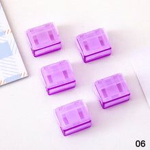 Load image into Gallery viewer, 5/6Pcs Candy Color Push Paper Clip Multi Functional Corner Clip Test Paper Folder Classification Folder Student Stationery

