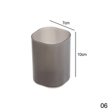 Load image into Gallery viewer, Transparent Oblique Insert Pen Holder Student Desk Pen Bucket Makeup Pencil Storage Box Desktop Stationery Organizer Storage Bin
