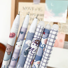 Load image into Gallery viewer, 0.5mm Cute Cartoon Design Erasable Pen Students Blue Black Gel Pens Kids Learning Stationery Office Supplies

