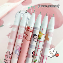 Load image into Gallery viewer, 0.5mm Cute Cartoon Design Erasable Pen Students Blue Black Gel Pens Kids Learning Stationery Office Supplies
